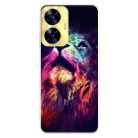 Odolné silikónové puzdro iSaprio - Lion in Colors - Realme C55