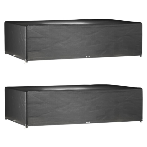 vidaXL Obaly na záhradný nábytok 2 ks 16 očiek 325x205x90 cm obdĺžnik