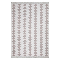 Bielo-sivý bavlnený koberec Oyo home Duo, 80 x 150 cm