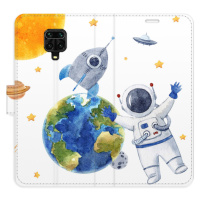 Flipové puzdro iSaprio - Space 06 - Xiaomi Redmi Note 9 Pro / Note 9S