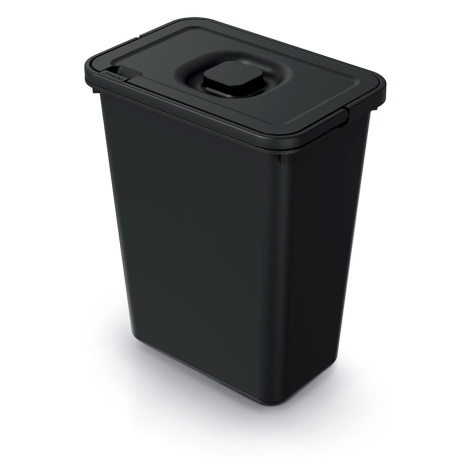 Odpadkový koš System Flad s víkem 10 L černý Prosperplast
