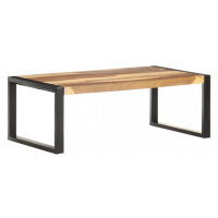 Konferenčný stolík masívne drevo / kov Dekorhome Čierna,Konferenčný stolík masívne drevo / kov D