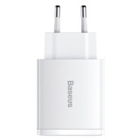 Baseus Compact nabíjačka s USB-C (30W) biela