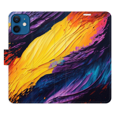 Flipové puzdro iSaprio - Fire Paint - iPhone 12 mini