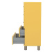 Žltá vysoká komoda 60x111 cm Malibu - Tenzo