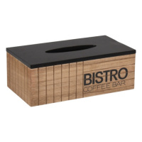 Sconto Box na vreckovky BISTRO čierna/prírodná