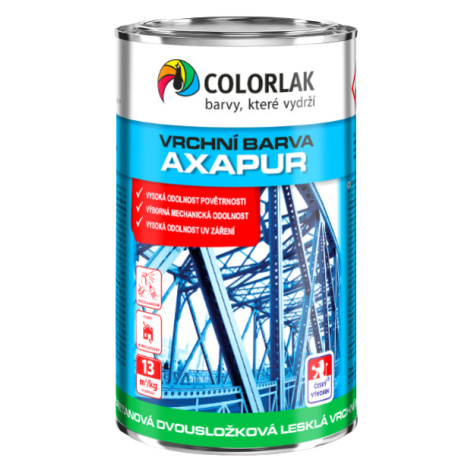 COLORLAK AXAPUR U2074 - Lesklá polyuretánová dvojzložková farba RAL 6002 - listová zelená 0,8 kg