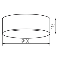 RIFA LED 17,5W NW B/G Stropný LED plafón