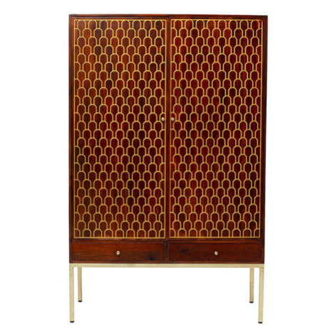 Muskat šatníková skriňa hnedá Kare Design