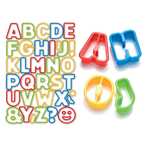 Vykrajovače abeceda DELÍCA KIDS, 34 ks