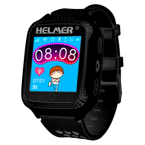 Helmer Chytré dotykové hodinky s GPS lokátorom a fotoaparátom - LK 707 čierne dörner + helmer