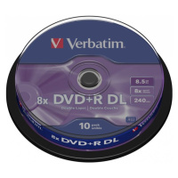 DVD+R Verbatim 8,5 GB (240min) DL 8x 10-cake