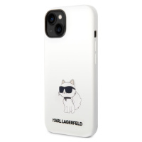 Silikónové puzdro Karl Lagerfeld na Apple iPhone 14 Plus KLHCP14MSNCHBCH Liquid Silicone Choupet