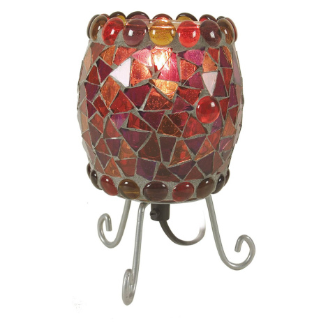 Stolná lampa Enya so sklenenou mozaikou, červená Näve