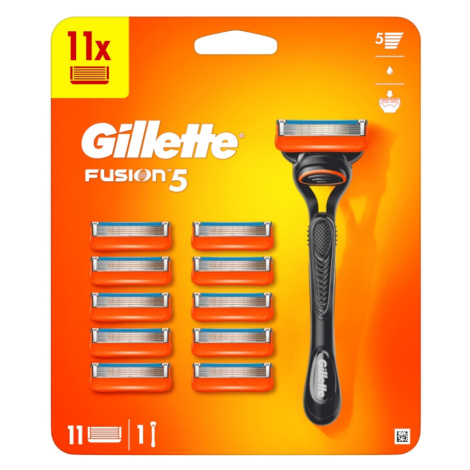 GILLETTE Fusion5 Holiaci strojček + Náhradná hlavica 11 ks