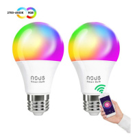 Smart LED žiarovka E27 9W RGB NOUS P3/2pack WiFi Tuya sada 2ks