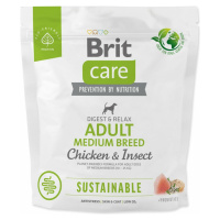 Krmivo Brit Care Dog Sustainable Adult Medium Breed Chicken & Insoct 1kg