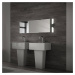 Kúpeľňové a zrkadlové svetlo Klak Brilo, čierne, 32 cm