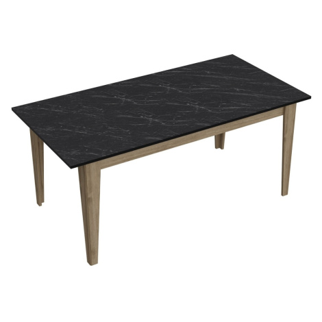 Jedálenský stôl LORENZ 90 cm čierna/hnedá Kalune Design