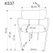 Jedálenská stolička K537 Sivá