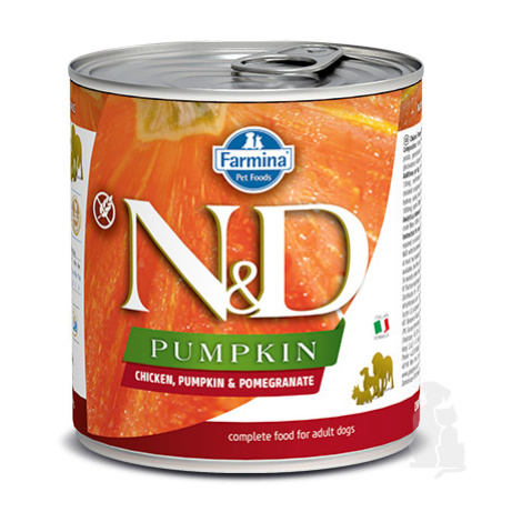N&D DOG PUMPKIN Adult Chicken & Pomegranate 285g + Množstevná zľava zľava 15% 1+1 zadarmo