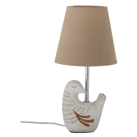 Béžová stolová lampa s textilným tienidlom (výška 40 cm) Kylie – Bloomingville