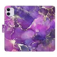 Flipové puzdro iSaprio - Purple Marble - iPhone 11