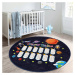 Čierny detský koberec ø 100 cm Comfort – Mila Home