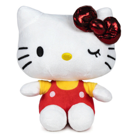 Plyšák Hello Kitty - Anniversary 22 cm červená