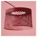 Foscarini Twiggy Grid LED oblúková lampa, karmínovo červená