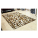 KONDELA Typ 5 kožený koberec 201x300 cm vzor patchwork
