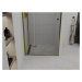 MEXEN - Roma sprchové dvere krídlové 90, transparent, zlatý so stenovým profilom 854-090-000-50-