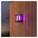 Nástenné svietidlo Calex Smart Outdoor Lantern, CCT, RGB