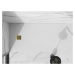MEXEN/S - Stone+ štvorcová sprchová vanička 160 x 100, biela, mriežka zlatá 44101016-G