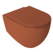 Isvea Isvea, INFINITY WC sedátko SLIM, Easy Take, Soft Close, terracotta, 40KF0548I-S