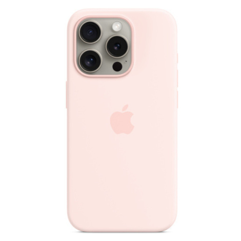 iPhone 15 ProMax Silicone Case MS - Light Pink