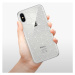 Odolné silikónové puzdro iSaprio - Abstract Triangles 03 - white - iPhone X