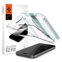 Spigen Glass tR EZ Fit 2 Pack tvrdené sklo iPhone 15 Plus čierne