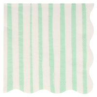 Papierové obrúsky v súprave 16 ks Mint Stripe – Meri Meri