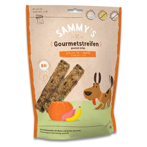 BOSCH SAMMY’S Gourmet stripes duck & chicken pochúťka pre psov 180 g