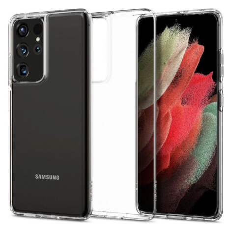 Samsung Galaxy S21 Ultra 5G SM-G998, silikónové puzdro, Spigen Crystal Flex, priehľadné