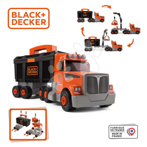 Kamión s pracovným kufríkom Black&Decker Truck Smoby a 60 doplnkov s náradím