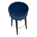 Modrá zamatová barová stolička 74 cm Paris – Mauro Ferretti