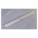 GELCO - MANUS QUADRO podlahový žľab z nerezové oceli s roštom, L-650, DN50 GMQ32