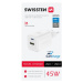 SWISSTEN GaN Travel Charger 1xUSB-C 45W PD + 1xUSB-A 18W QC biela