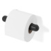 Čierny nástenný držiak na toaletný papier z dubového dreva Wireworks Yoku