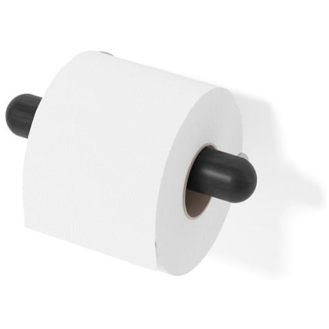 Čierny nástenný držiak na toaletný papier z dubového dreva Wireworks Yoku