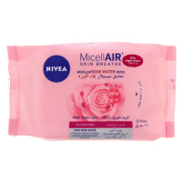 NIVEA Rose Water micelárne  čistiace pleťové obrúsky 25ks