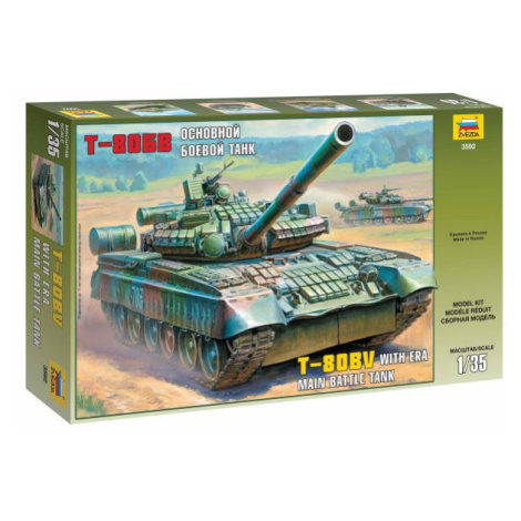 Model Kit tank 3592 - Russian Main Battle Tank T-80BV (1:35) Zvezda