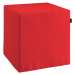 Dekoria Taburetka tvrdá, kocka, červená, 40 x 40 x 40 cm, Loneta, 133-43